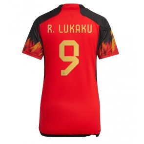 Belgium Romelu Lukaku #9 Replica Home Stadium Shirt for Women World Cup 2022 Short Sleeve